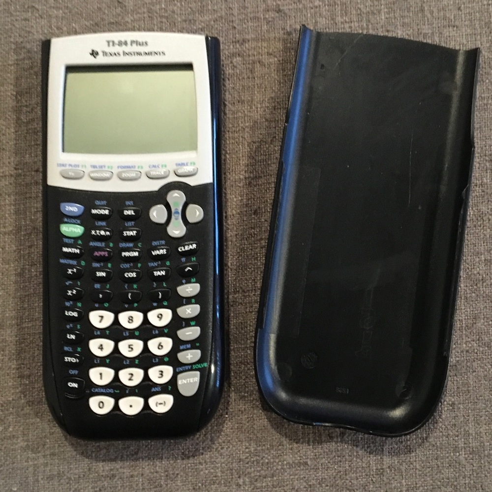 Texas Instruments TI-84 Plus Graphing Calculator - Black and Gray